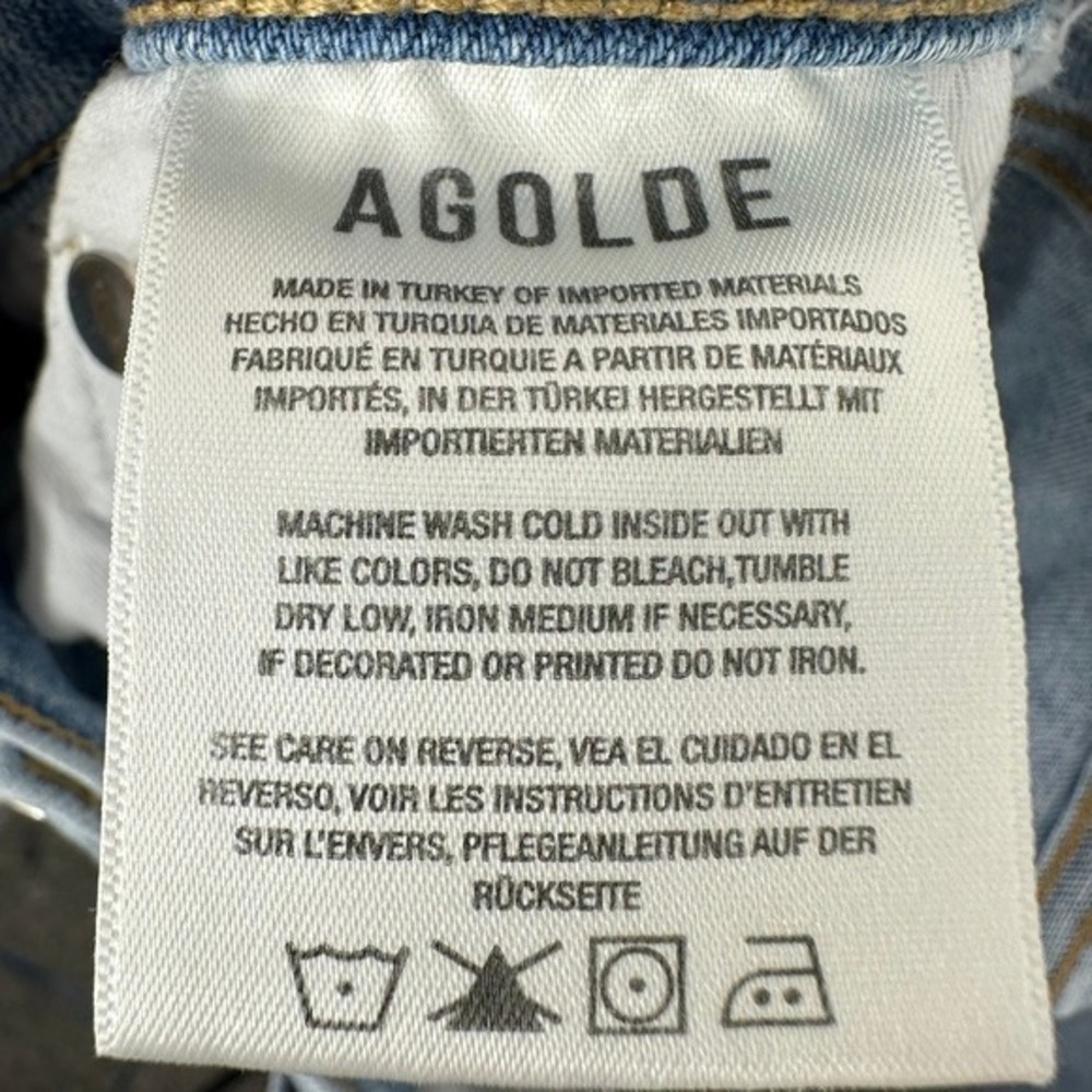 AGOLDE Los Angeles Denim Jeans Sophie Size 28 Light Wash High Rise Classic‎ - Picture 8 of 9